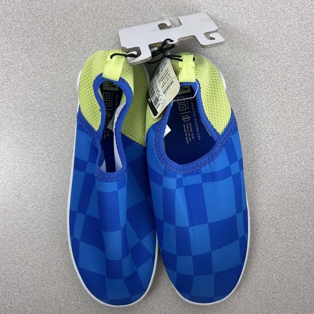 Speedo Splash And Sun Bootie Junior Size Medium M (2-3) Blue/Green Water Shoes‎